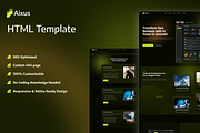 Aixus, SaaS Technology HTML Template, a HTML Template by TNCFlow (Thumbnail 1 of 5)