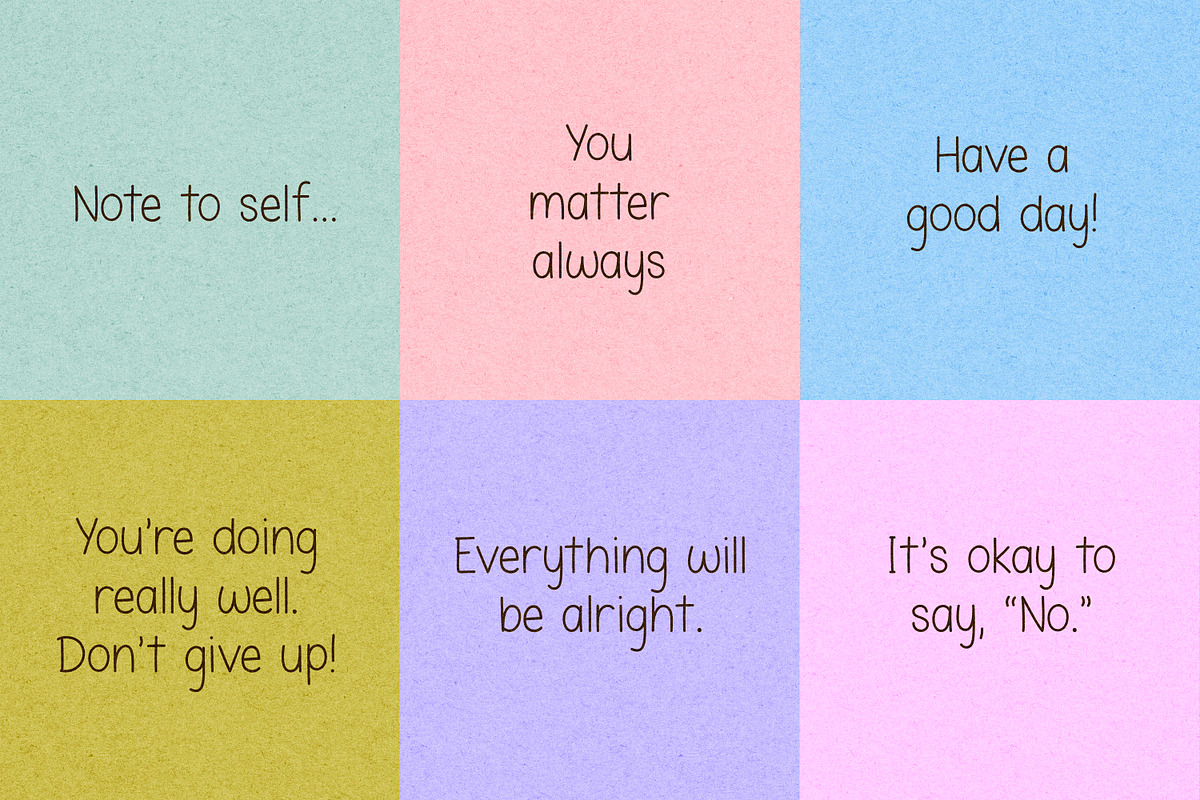 School Notes Handwritten Font, a Handwritten Font by The Creative Bix (Photo 2 of 13)