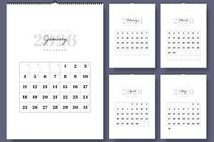 2026 Calendar Template, a Stationery Template by ContestDesign