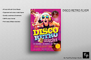 Disco Retro Flyer, a Flyer Template by FlyerPig (Thumbnail 2 of 2)
