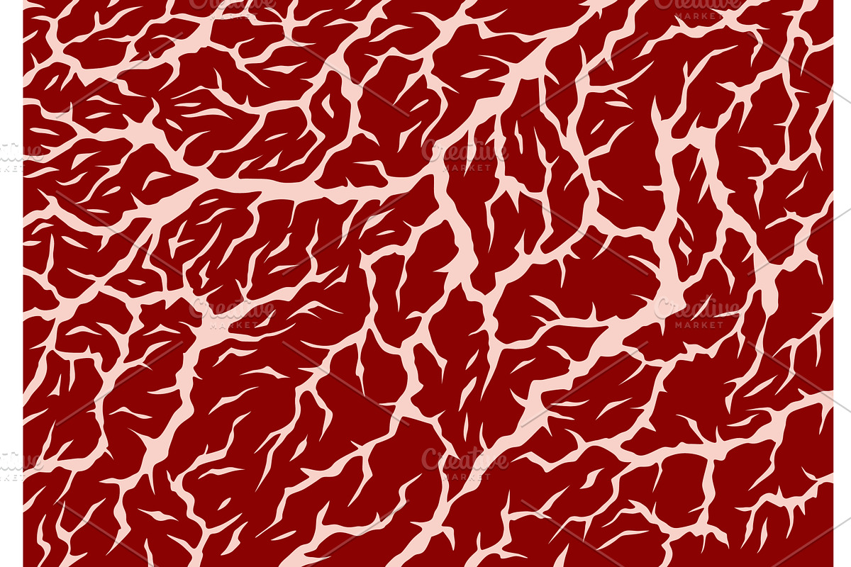 Meat marbled texture. Raw red, a Texture Illustration by Things for designers