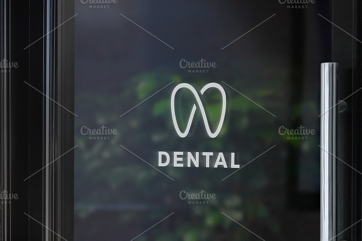 Modern minimal dentist logo design., a Branding & Logo Template by lettett (Photo 4 of 4)