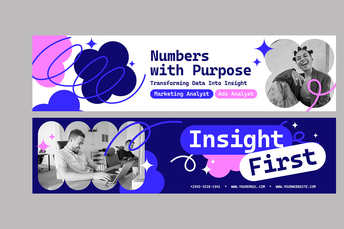 Navy Creative Linkedin Banner, a Social Media Template by Neermana (Photo 3 of 4)