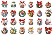 Gnome Christmas Ornamen Clipart PNG, an Illustration by SinaCreation (Thumbnail 2 of 7)