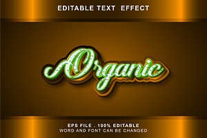 Organic Text Effect Editable