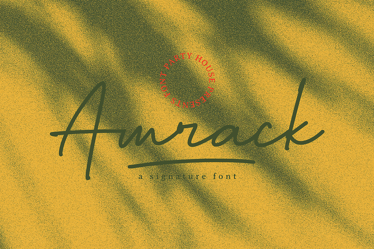 Amrack Signature Font, a Script Font by Morand Union (Photo 1 of 7)