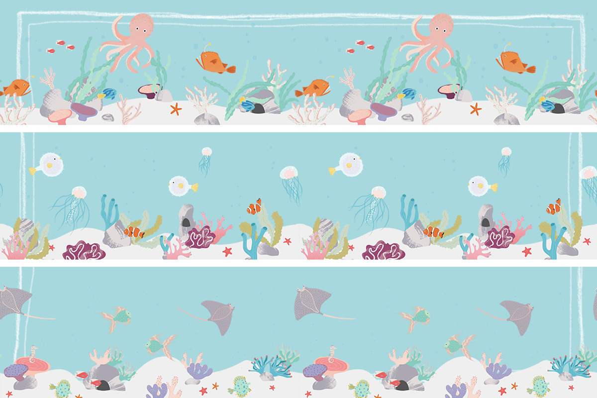Life Aquatic | Patterns & Graphics, an Animal Illustration by Julia Shvets (Photo 4 of 6)
