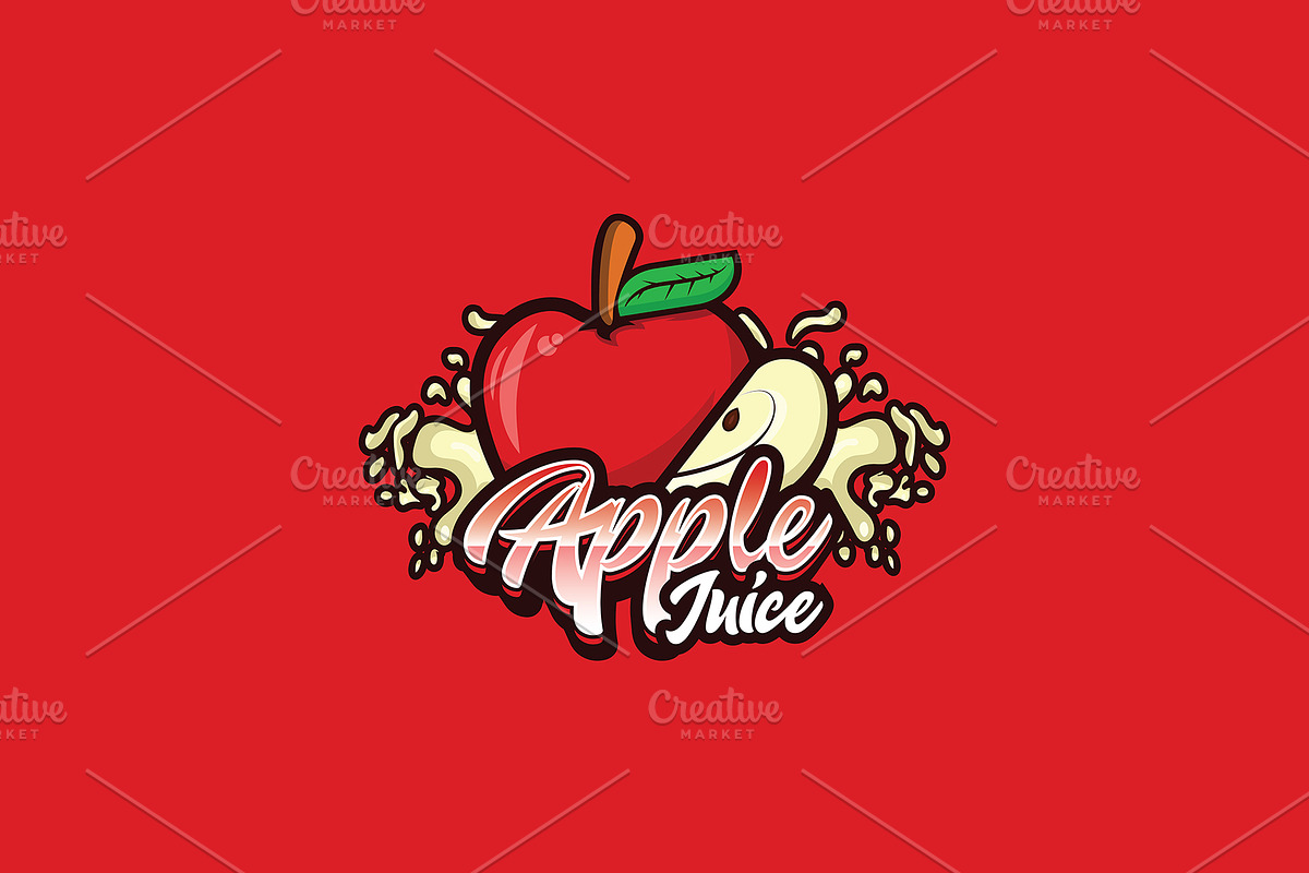 Apple Juice Mascot Logo Template, a Branding & Logo Template by HasnainGFX (Photo 2 of 3)