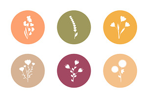 Decorative white cutout flowers in, an Object Illustration by okskukuruza