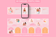 Peach Pink Instagram Templates, a Social Media Template by SunshineStudioBoutique (Thumbnail 8 of 12)