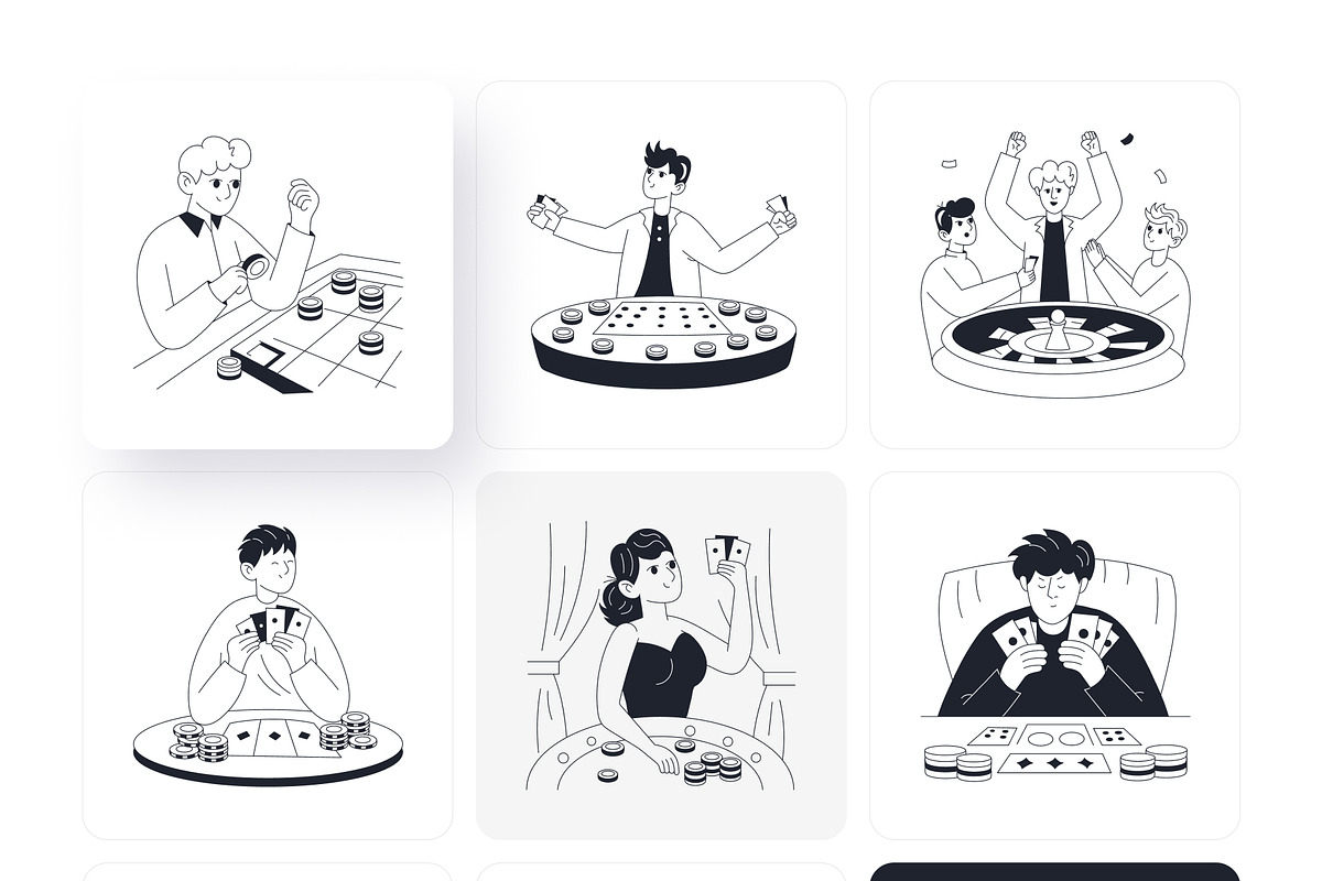 Gambling Cheater Drawing, an Outline Icon by Vectors Market (Photo 8 of 11)