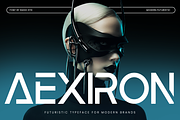 Aexiron Modern Futuristic Font, a Sans Serif Font by Rasio Studio (Thumbnail 1 of 10)