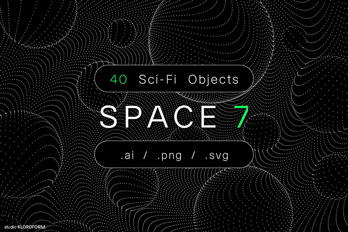 Space 7 - 40 Backgrounds + Objects, an Object Graphic by kloroform (Photo 1 of 20)