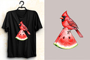 Watercolor Cute Bird Sublimation  Cl, an Illustration by SVGArt (Thumbnail 6 of 8)