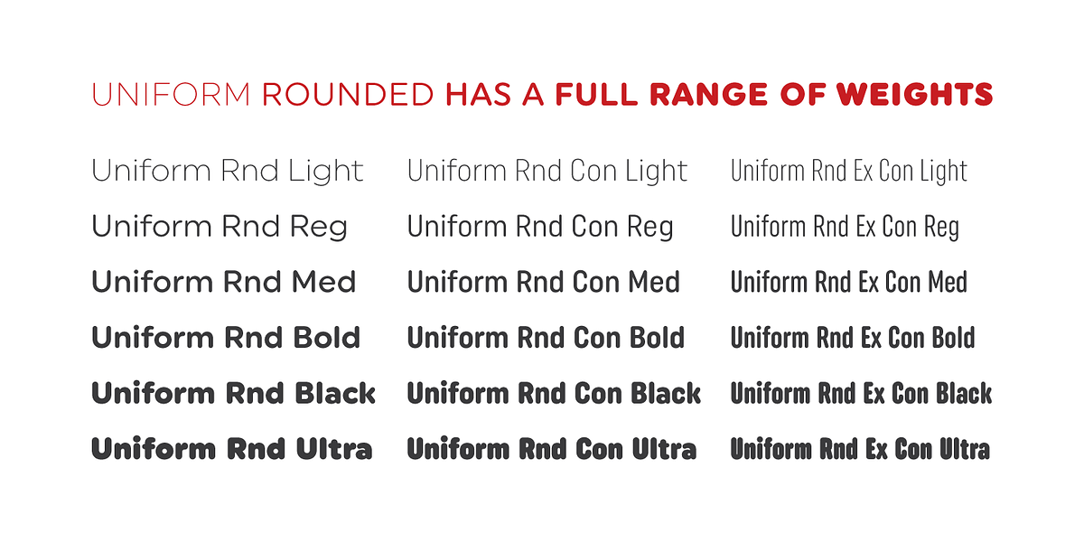 Uniform Rounded, a Sans Serif Font by Miller Type Foundry (Photo 3 of 9)