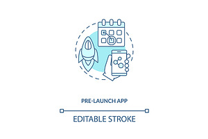 Pre Launch App Concept Icon