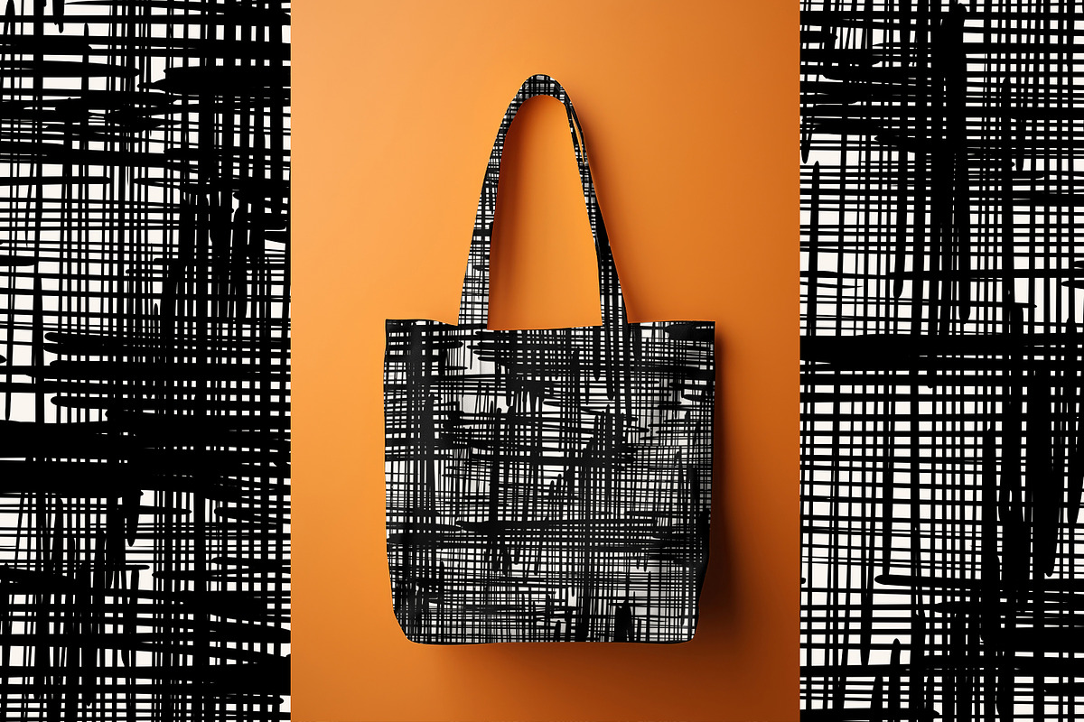 Abstract Hand Drawn Grid, a Texture Graphic by MalyskaStudio (Photo 2 of 10)