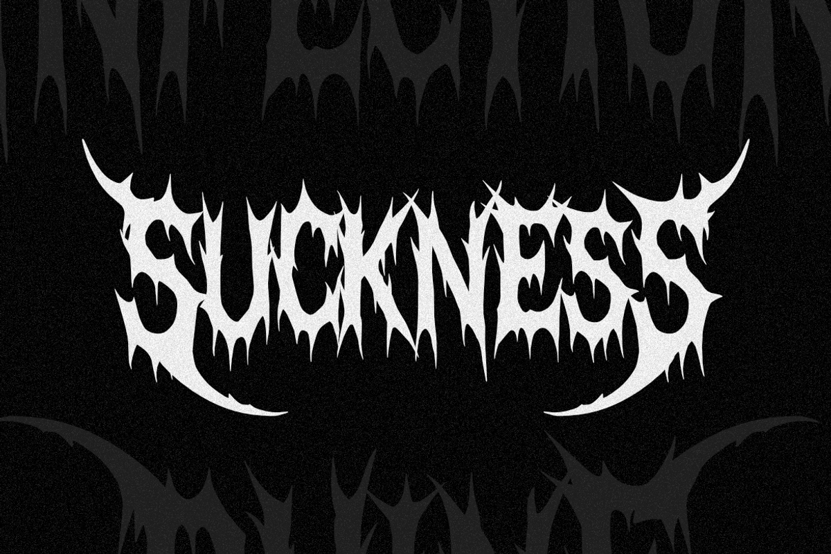 Rhine Infection - Death Metal Font, a Blackletter Font by Masyafi Studio (Photo 9 of 9)