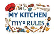 Funny Kitchen T-Shirt Bundle, an Illustration by musafir_fashion (Thumbnail 5 of 11)
