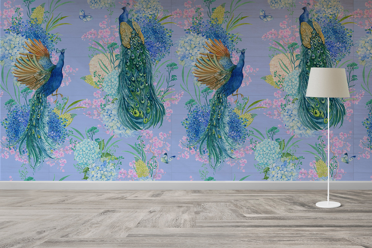 Beautiful patterns with peacocks, a Pattern Graphic by MitrushovaArt