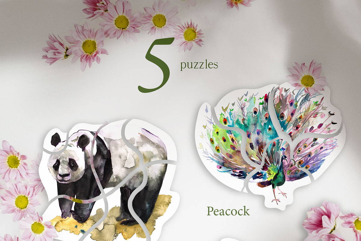 Asian animals activities, an Animal Illustration by ArtSpotVeronika (Photo 4 of 7)