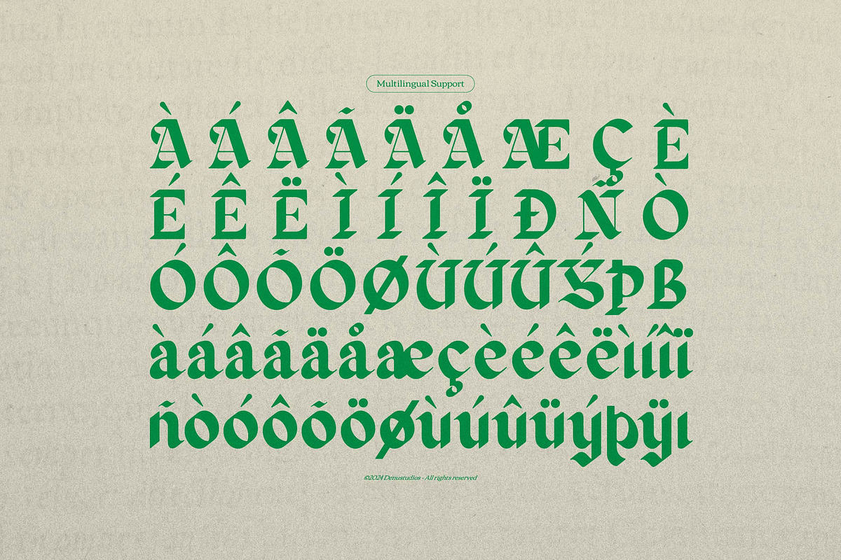 Zaiwo Nobles | Modern Gothic, a Font by Denustudios (Photo 13 of 13)