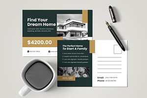 Real Estate Postcard, a Card Template by Pixelpick
