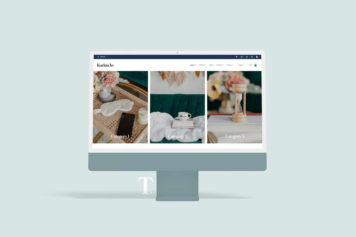 Karina Jo Wix Template, a Wix Template by Girl Boss From Home (Photo 2 of 7)