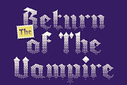 CS Vasco Halfpixel, a Blackletter Font by Craft Supply Co. (Thumbnail 3 of 8)