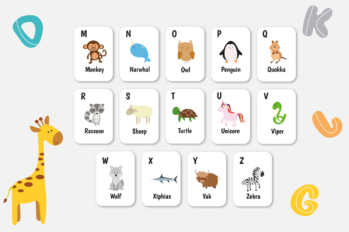 Animal alphabet, an Animal Illustration by aliayas (Photo 3 of 7)