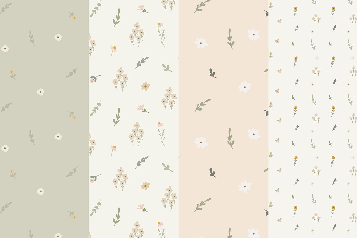 Evelyn Seamless Patterns, a Pattern Graphic by Emilie Cliche (Photo 5 of 10)