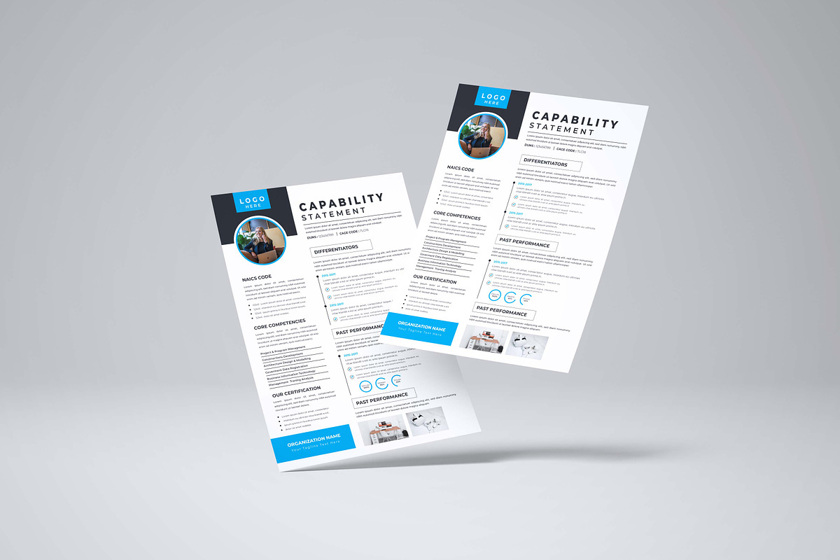 Capability Statement | Word & Indd, a Flyer Template by design_hut