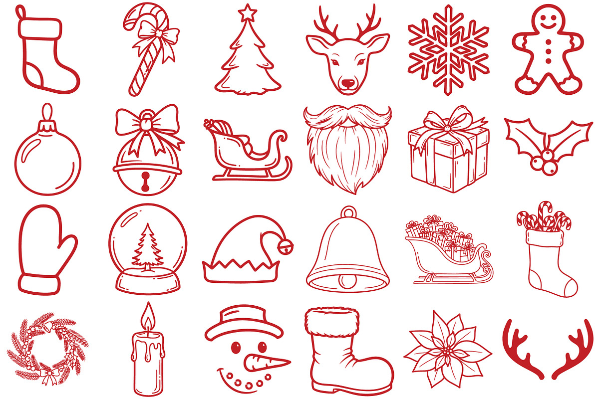 Christmas Hand-Drawn Clipart Png, an Illustration by Daily.Designs (Photo 4 of 5)