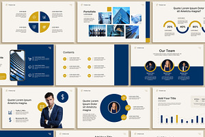 Modern Business PowerPoint Template, a Presentation Template by SKY CREATION