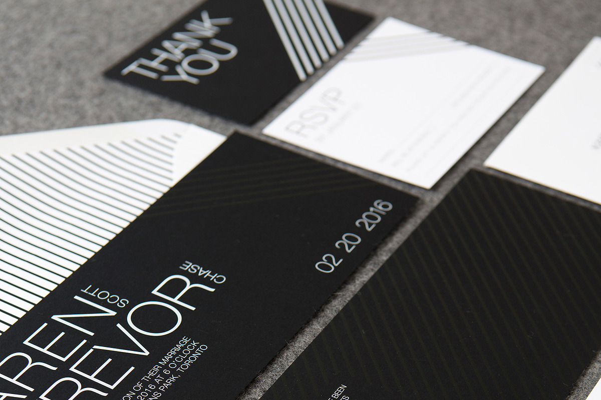 Black & White Stripes Wedding Suite, an Invitation Template by Laura K Invitations (Photo 3 of 6)