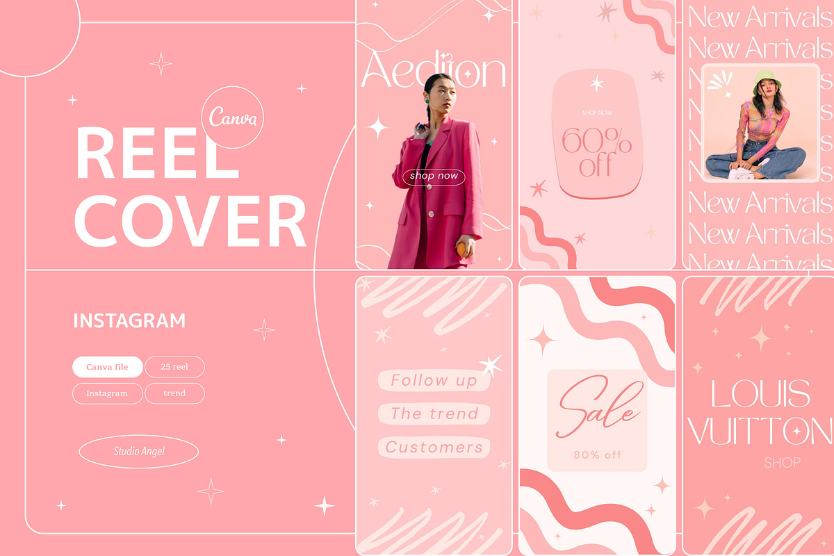 Louis Instagram Reel Cover_Canva, a Social Media Template by ElladesignCo (Photo 1 of 6)