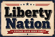 Liberty Nation, a Slab Serif Font by Wow Magic (Thumbnail 2 of 6)