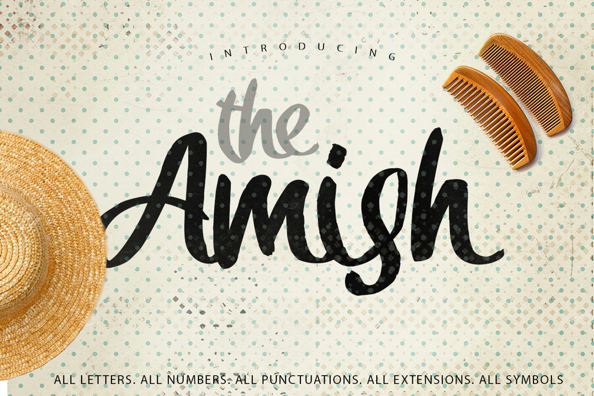 The Amish Typeface