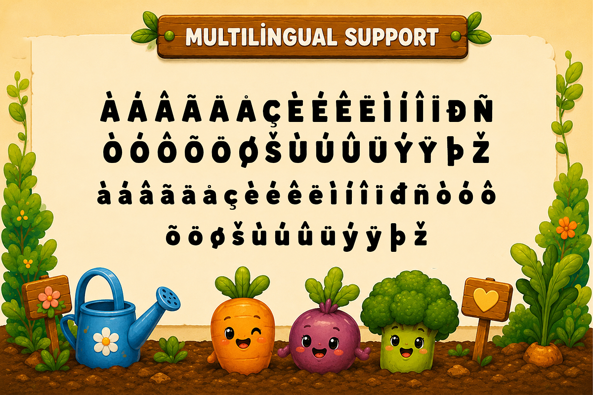 Carrot Quest - Fun Kids Display Font, a Handwritten Font by overlaytemplates (Photo 5 of 5)