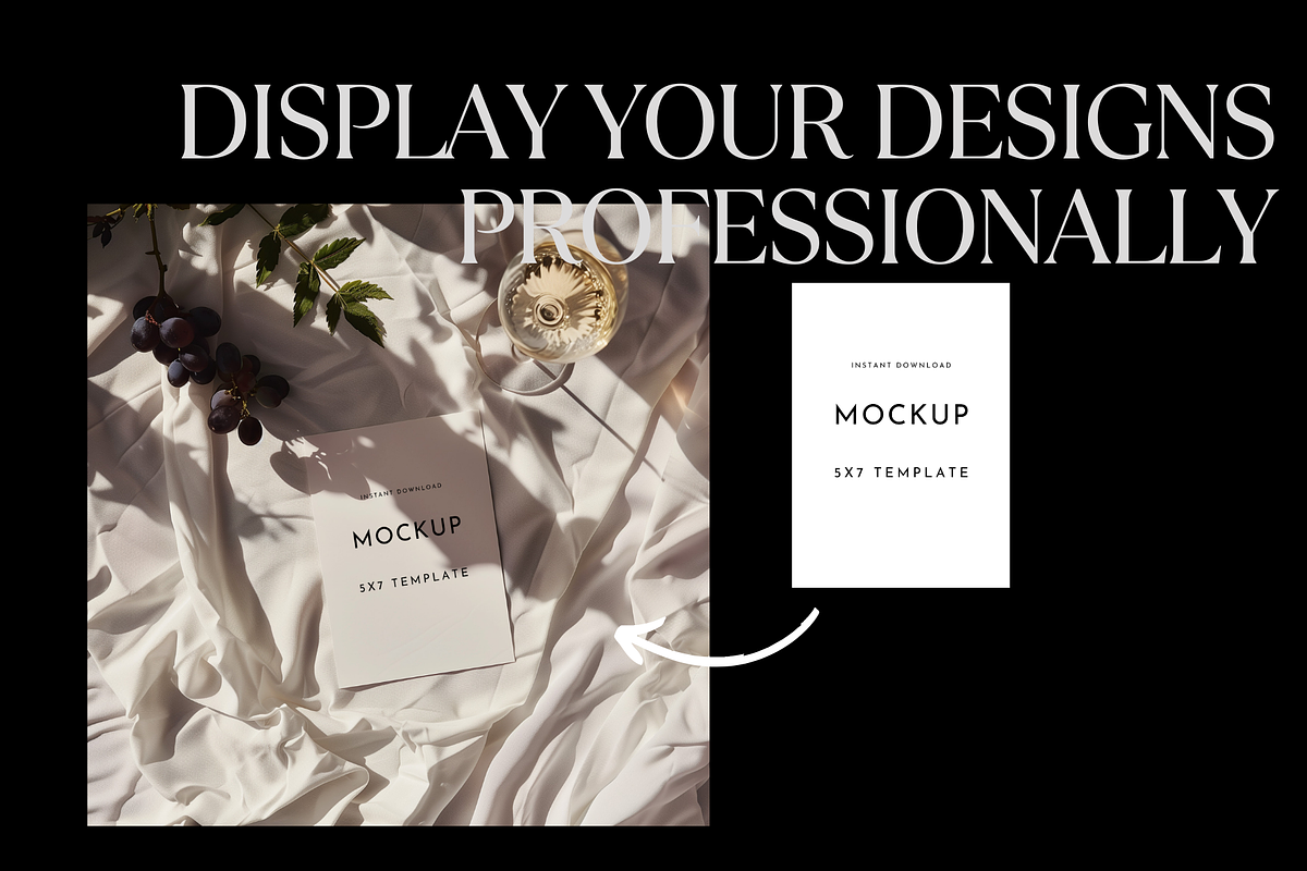 Luxury 5x7 Invitation Mockup PSD, a Mockup by PhoebeCreates (Photo 4 of 7)