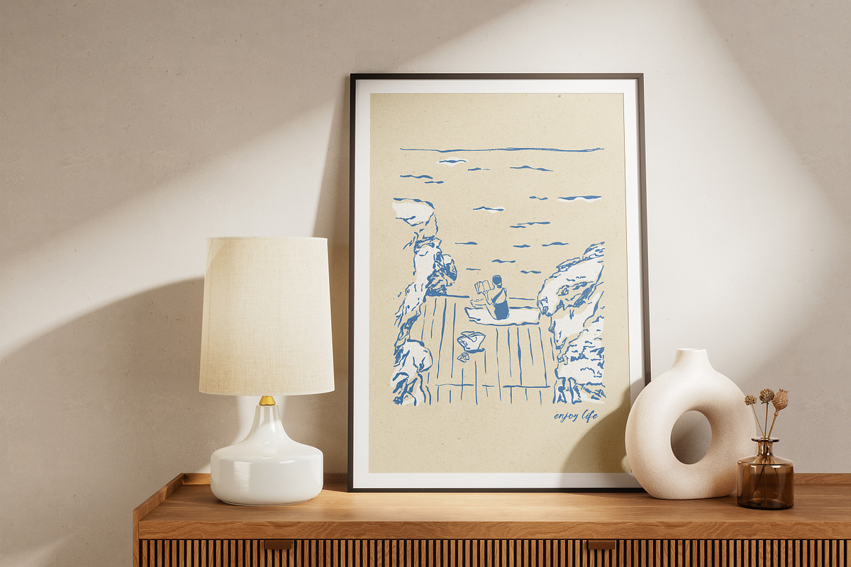 Mediterranean Vacation Illustrations, an Object Graphic by DesignThatMatters (Photo 8 of 12)