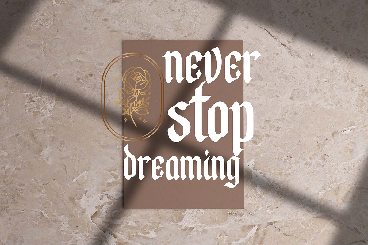 Calathea Blackletter Font, a Blackletter Font by dansdesign (Photo 2 of 6)