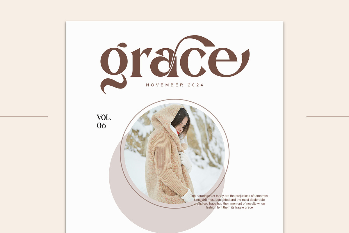 Arina Ligature Serif Typeface, a Serif Font by yaqublekker (Photo 3 of 9)