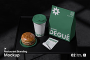 Restaurant Branding Mockup, a Packaging Mockup by Rielismee (Thumbnail 1 of 5)
