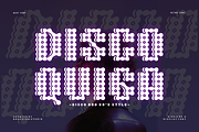 Disco Quiga Font, a Sans Serif Font by QR Design Studio (Thumbnail 1 of 6)
