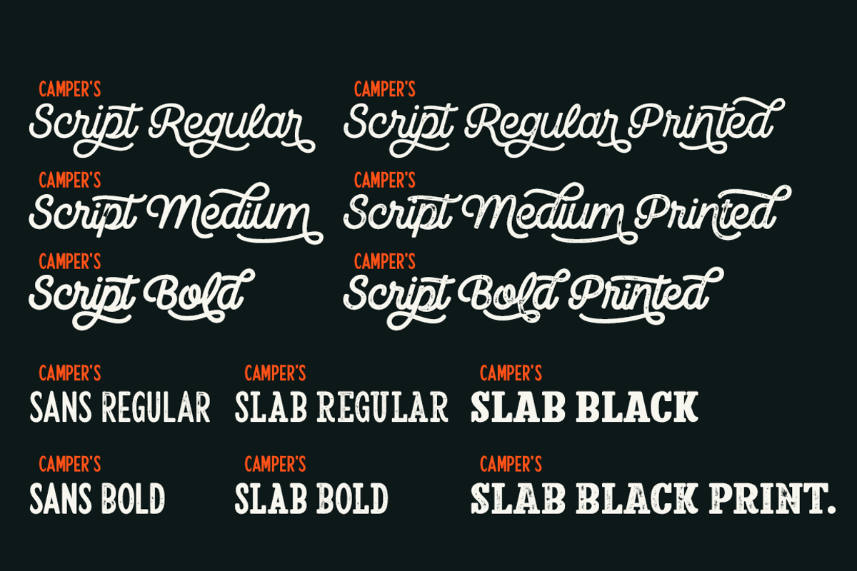Camper Font Pack preview 7
