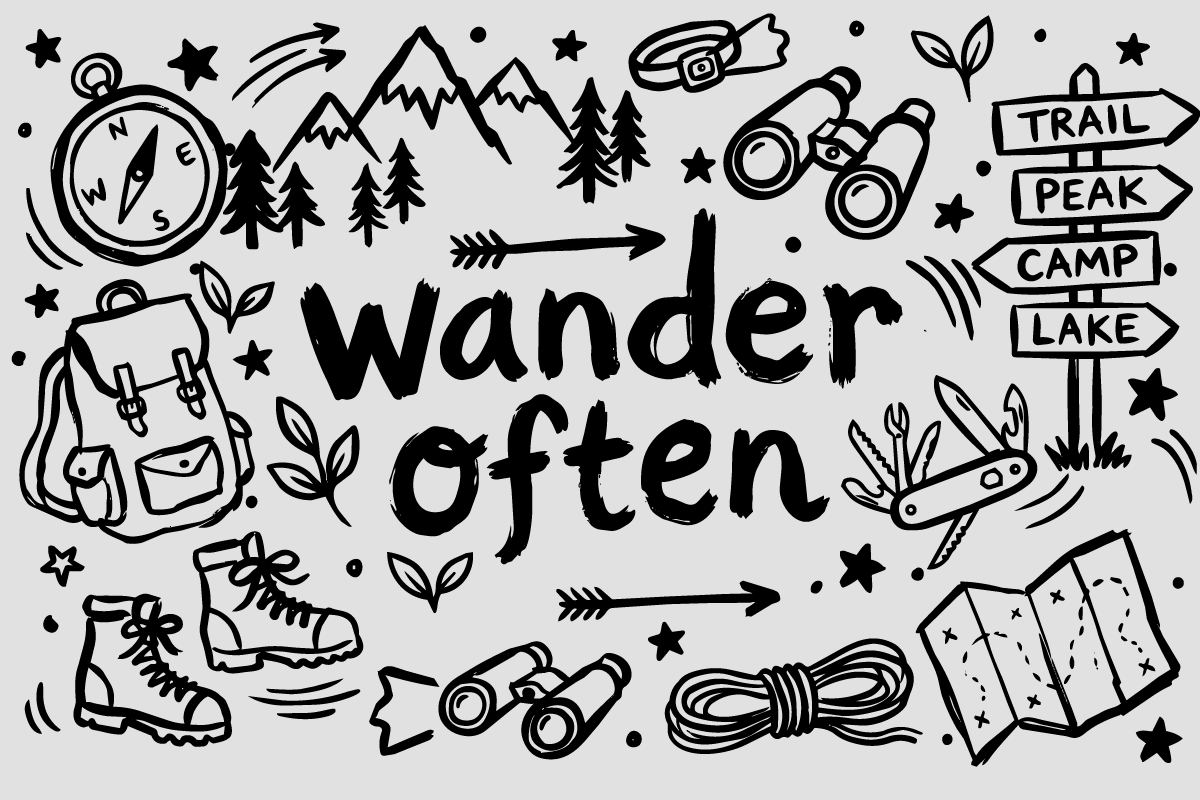 Camping Doodle Illustrations, an Object Illustration by Huza Studio (Photo 6 of 10)