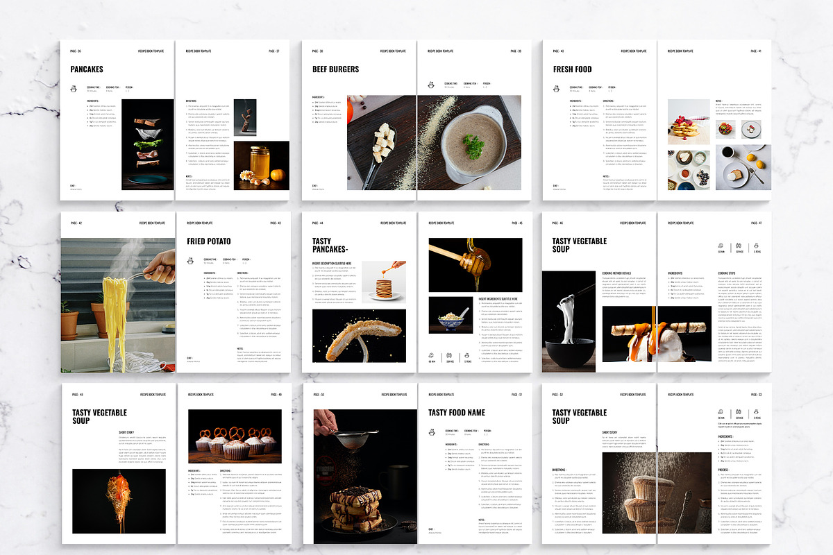Recipe Cookbook Template, a Magazine Template by DesignCrest (Photo 14 of 17)
