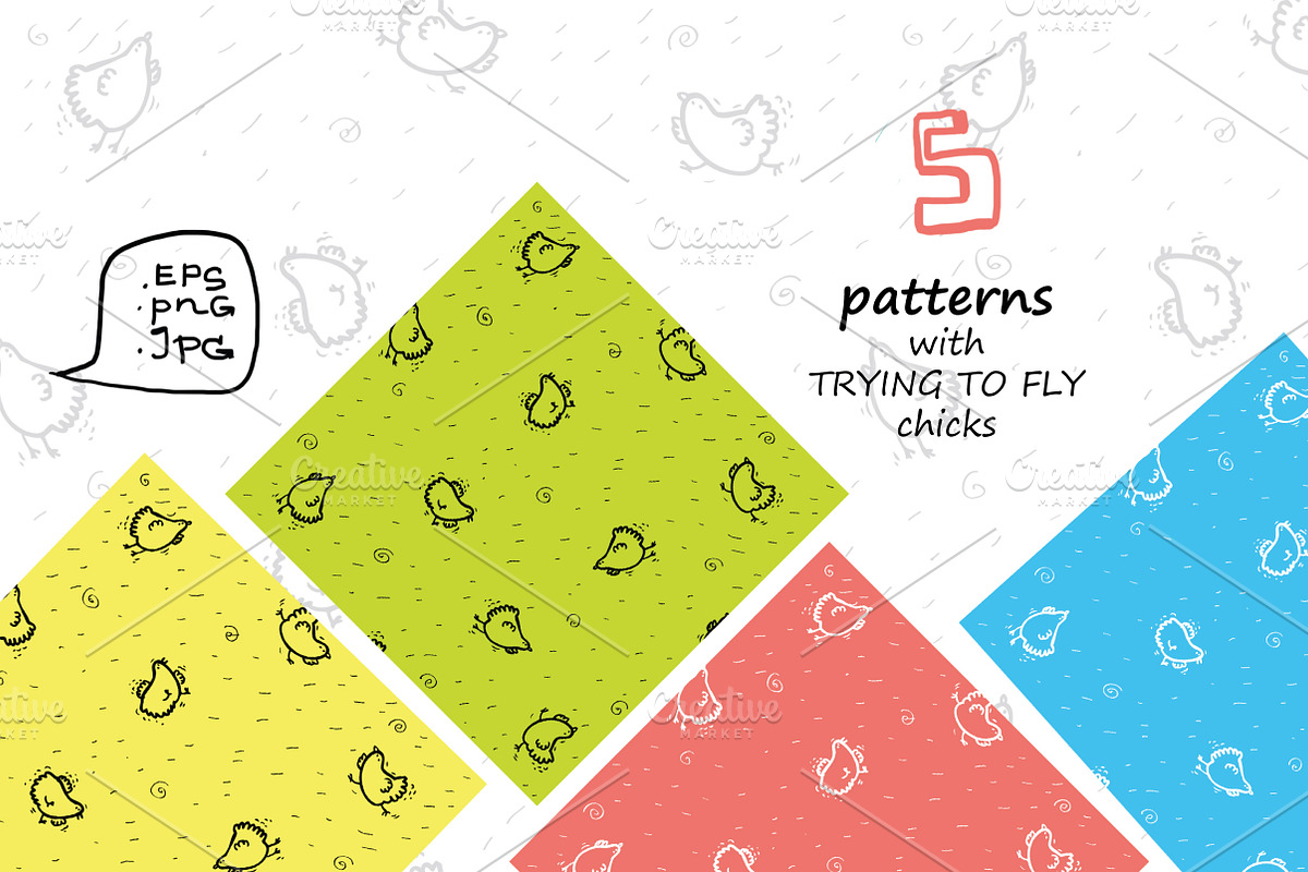 Wise Hens - 32 patterns+print, an Animal Illustration by Zooza Art (Photo 4 of 10)