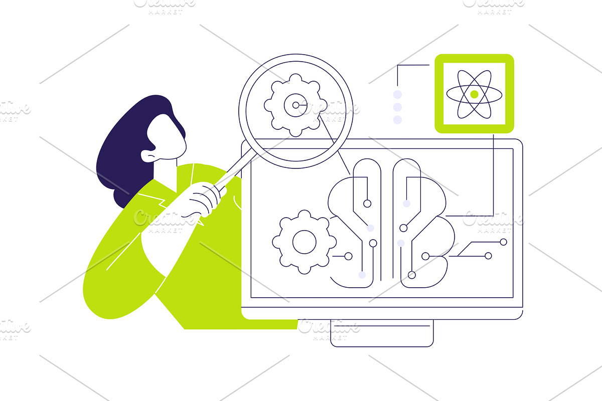 Quantum computer lab abstract, a Technology Illustration by Visual Generation